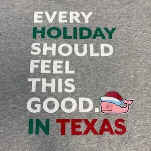 Vineyard Vines Every Holiday Should Feel This Good In Texas Christmas LS Shirt S